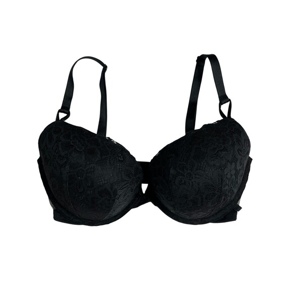 Victoria's Secret Pushup Black Lace Underwire Bra  34DDD  Convertible - Picture 2 of 11